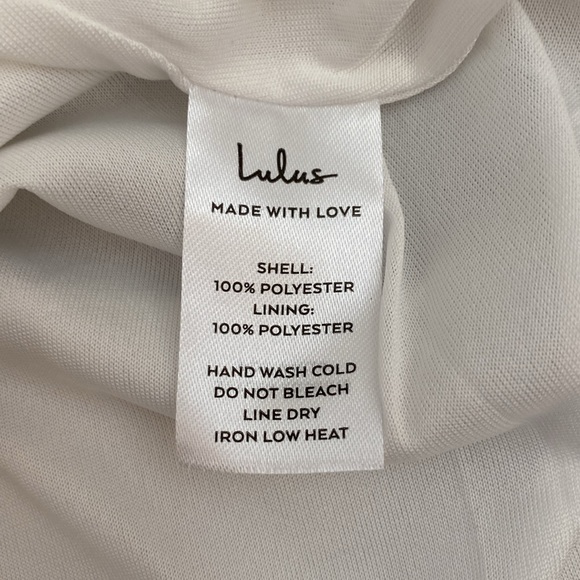 LULU’S Any Sway, Shape, or Form White Lace Halter Dress Size XS - Picture 7 of 9